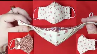 2TONE 3D FACEMASK /HAWK STYLE FACEMASK / BREATHABLE AND COMFORTABLE /FACEMASK SEWING TUTORIAL