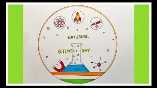 National Science Day Drawing / National Science Day Poster / National Science Day Drawing Easy Step