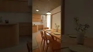 Japanese Wooden Kitchen & Dining | Open Shelves, Counter & Cozy Table 🍳🪵
