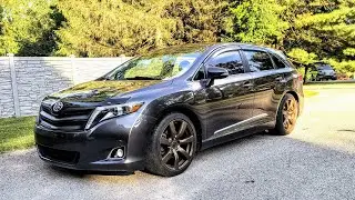 Toyota Venza with Nissan GTR Front Wheels. Lowered on Godspeed Coilovers