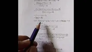 Class 8 Math chap. 12 factorisation ex. 12.3 ka Q. no 4. ka solution. #Mathematics. new ncert.