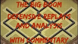 Clash of Clans | TH8 War Base | The Big BOOM Replays w/ Commentary | Anti Dragon & Hog