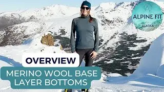 Alpine Fit Women's Merino Wool Base Layer Bottoms Katabatic Base Layer Bottoms Made in USA