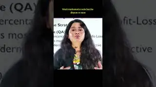 If you are weak in maths, watch this!!🔥 #cuetpg #mba #aspirants #studygram #pg #mathsstrategy