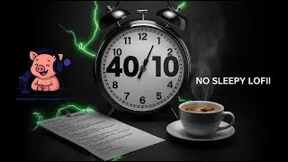Press Play and Focus ⚡ 40/10 Study With Me (Upbeat Music)