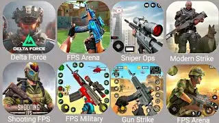 Delta Force,Free Fire,Gun Games,Sniper 3D,Shoot Out,Modern Ops,Real Commando,Gun War,Armed Heist