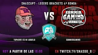 Overwatch | 4&ordm; Ronda #SnasCup7 De @SnasGG - Tu padre es mi abuelo VS SummirGaming (Losers Brackets)