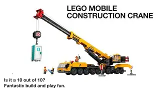LEGO MOBILE CONSTRUCTION CRANE - is it 10 out of 10?  (see if driver gets coffee and doughnut)