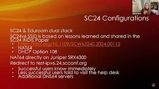 20251010 - Meade (IU), Costello (ANL), Zhan (NCSA) - &ldquo;IPv6-only transition on SCinet&rsquo;s Wifi Network