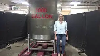 1,000 GAL 316 Stainless Steel Single Wall Tank Demonstration