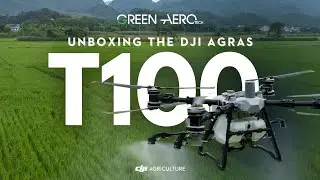 🚁 DJI Agras T100 Unboxing | Green Aero Tech | Next-Generation Agriculture Drone Technology  🌱