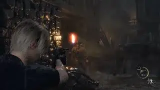 Ashley gets hit by Cow - Resident Evil 4 Remake