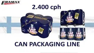 Automatic Can Packaging Line up to 2.400 cans/hour