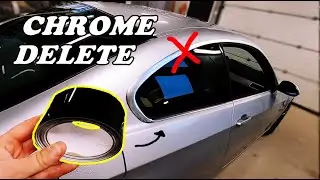 Kokeillaan teipata kromilistat mustiksi