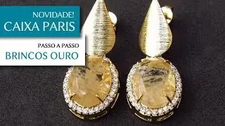 Caixa Paris Folheada para Montagem de Semijoias