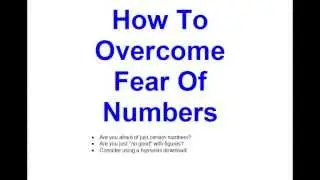 How To Overcome Fear Of Numbers