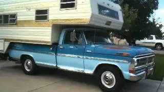 72 F250 and 79 11' Mitchell Camper.MOV