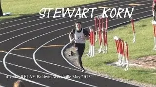 Stewart Korn 4 x 400 relay team Baldwin-Woodville HS Track meet