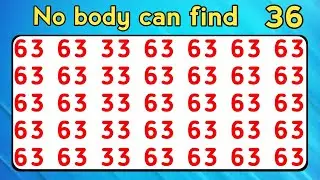 FIND THE ODD ONE | NUMBER AND LETTER EDITION | ODDITY SPOTTING