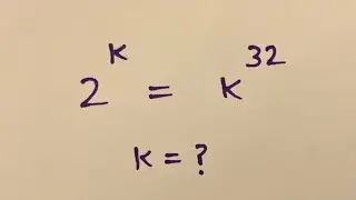 Math Olympiad : How to solve k =?