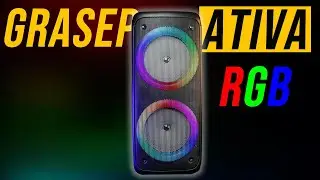 Caixa De Som Ativa Amplificada Grasep Bluetooth RGB - TioChicoShop