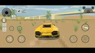 Lamborghini car driving simulator 3D game. Indian vehicle simulator game 3D.