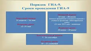 ИНФОРМАЦИЯ ГИА 2020