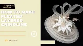 How to make layered crinoline fascinator.