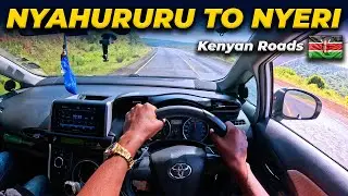 POV Scenic Drive from Nyahururu Town to Nyeri Town | 4K | Toyota Wish 1.8L #gopro #pov