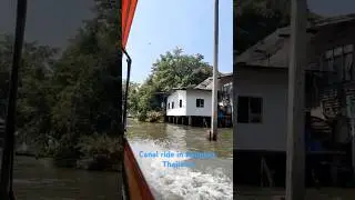Canal ride in Bangkok Thailand #travel #canal#bangkok#canalride