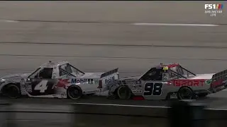 NEMECHEK AND ECKES MAKE CONTACT - 2022 DEAD ON TOOLS 200 NASCAR TRUCK SERIES AT DARLINGTON
