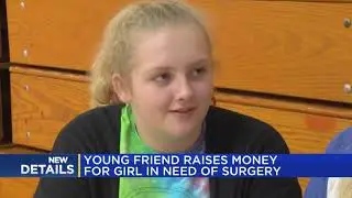 Young friend raises money for girl in need of surgery