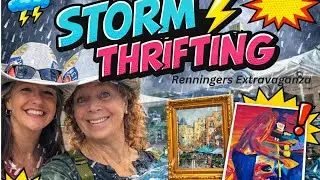 Vintage Thrift With Me Florida Renninger&rsquo;s Extravaganza, Art Finds & Wild Weather