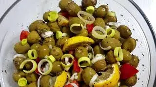 Ullinj te marinuar per 5 min - Olive marinate