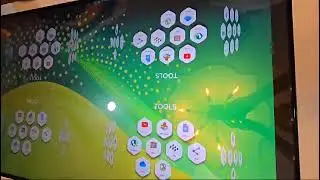Touchscreen touch table with 4 windows