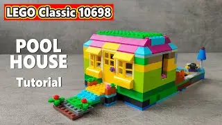 Lego Tutorial POOL HOUSE (moc) | LEGO Classic 10698