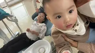 Pulling a baby's tooth