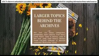 Gathering a Strong List of Secondary Sources