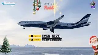 Cape Town - Antarctique en A340-300 Inibuilds // Live spécial de Noël