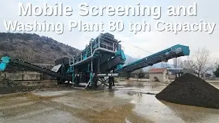 Mobile Sand Screening and Washing Plant 80 tph Capacity