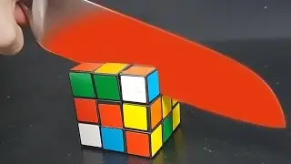 ЭКСПЕРИМЕНТ РАСКАЛЕННЫЙ НОЖ VS КУБИК РУБИК