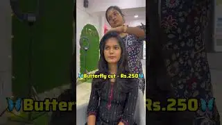 🦋Butterfly layers - Rs.250🦋| 9342797125 | Love unisex salon, Arumbakkam, Chennai #hairstyle