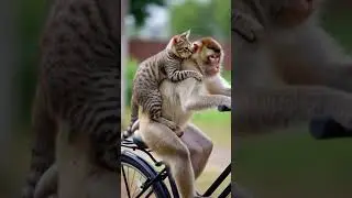 #cat #monkey #trendingshorts #funny