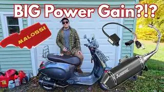 Выхлопная система Vespa Primavera PERFORMANCE, воздушный фильтр и контроллер O2!!!