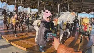 Jane's Carousel GREAT SWINGS AT Empire Fulton Ferry NEW YORK USA