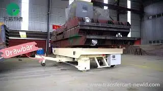 34 Ton High Efficiency Flatbed Transfer Carts,Multi-trailer Combined Operation Tractor