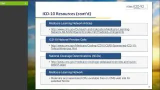 CMS Presents - ICD-10 training to assist small physician practice managers - Overview