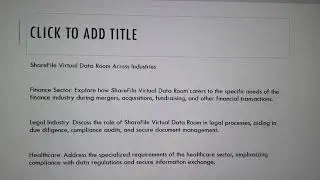 Sharefile Virtual Data Room