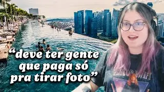 BEL RODRIGUES REAGE A HOTEL COM A PISCINA MAIS FAMOSA DO MUNDO (MARINA BAY SANDS) | Cortes da Bel
