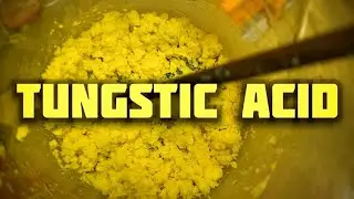 tungstic acid (and a heavy liquid with cesium)